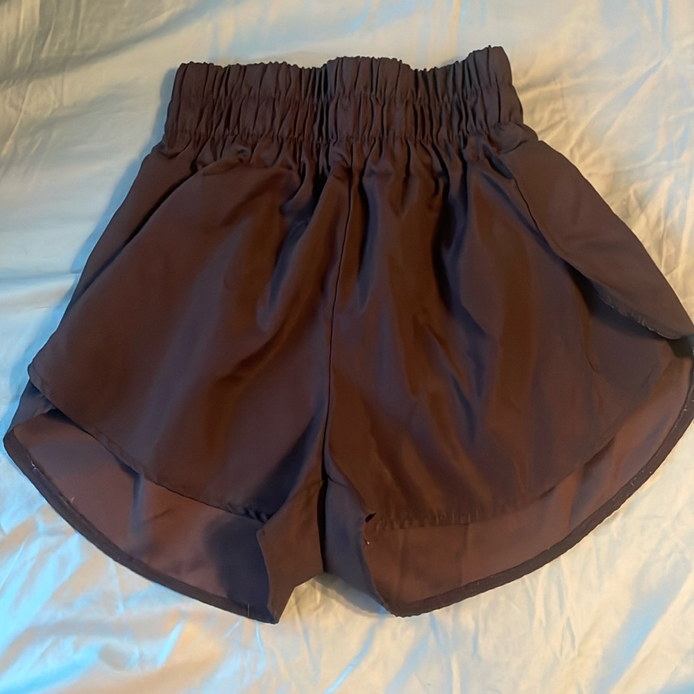 black high waisted shorts
